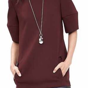 Elegant Burgundy Women's Top